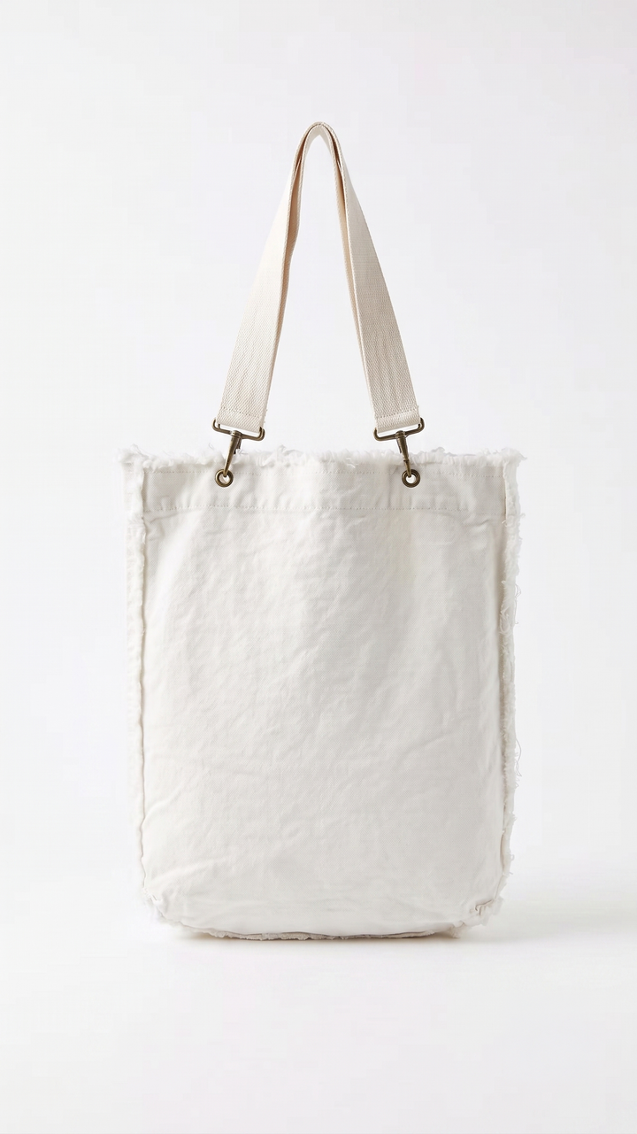 Washed Denim Tote Bag