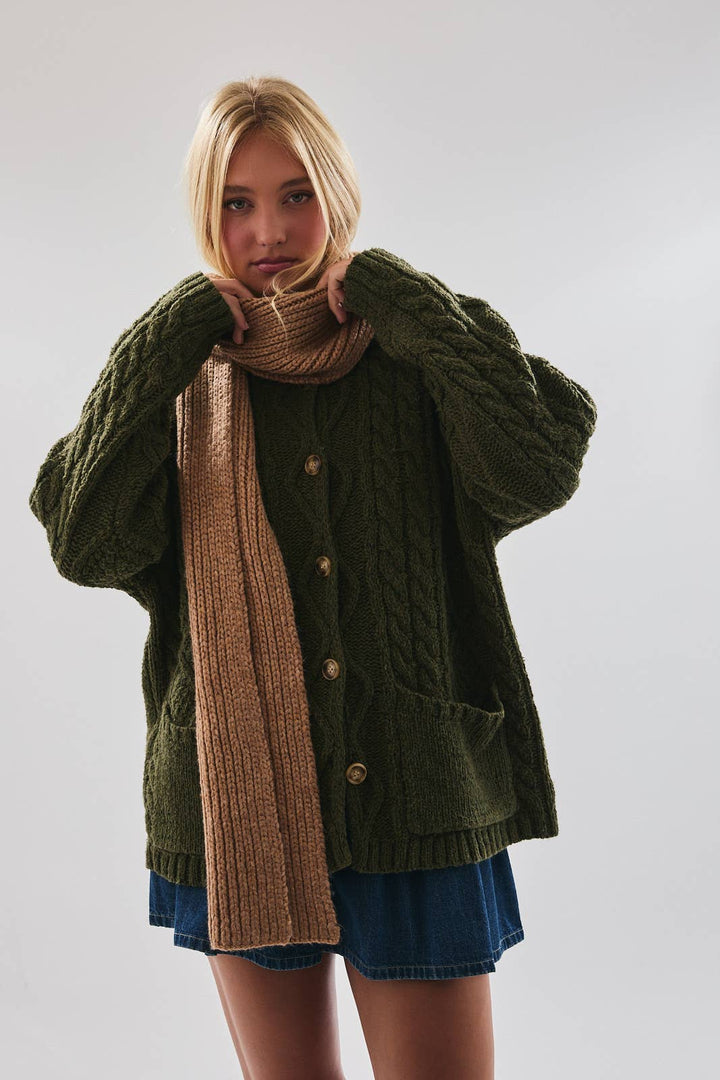 Oversized Cardigan w\Pockets