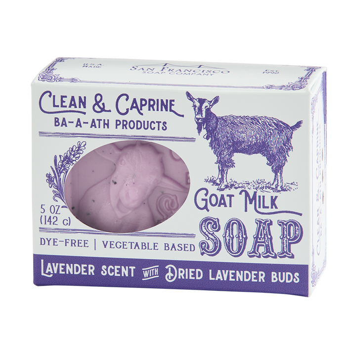 Lavender Goat Milk 5oz pressed bar soap