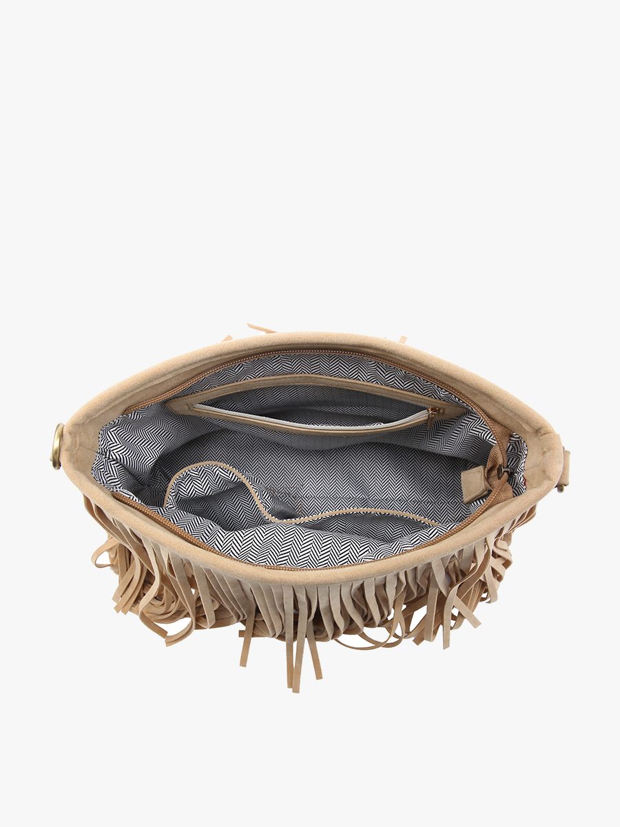 Suede Fringe Bag w/ Guitar Strap