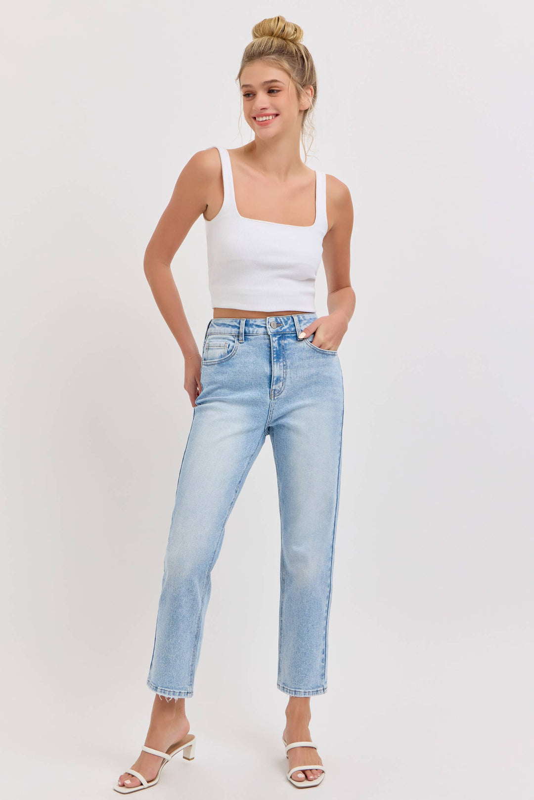 High Rise Crop Jeans