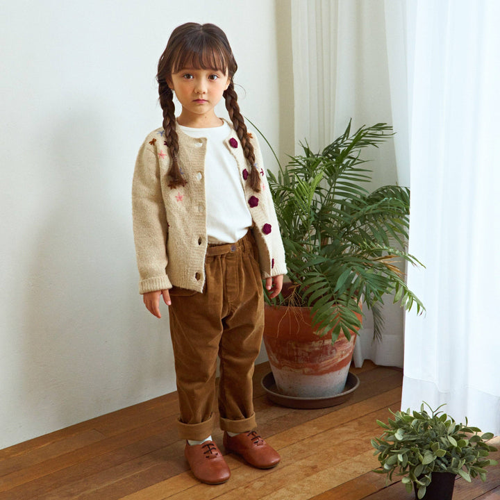 Floras Embroidery Knit Cardigan
