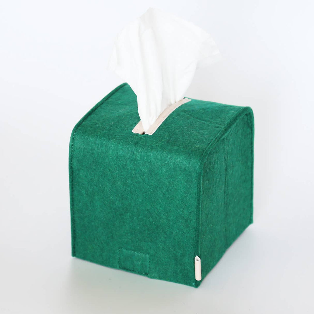 Felt Tissue Box Cover - Square: Grey / Square