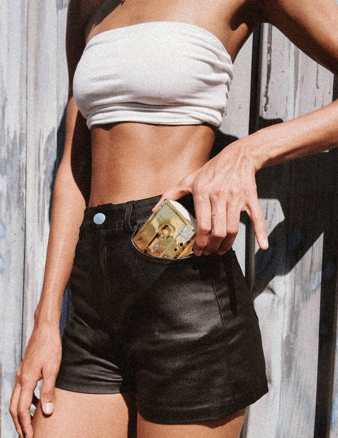 Retro 80s Cassette Wallet- Tape Gold