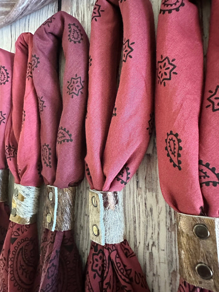 Maroon Hues Hand Dyed Bandanas