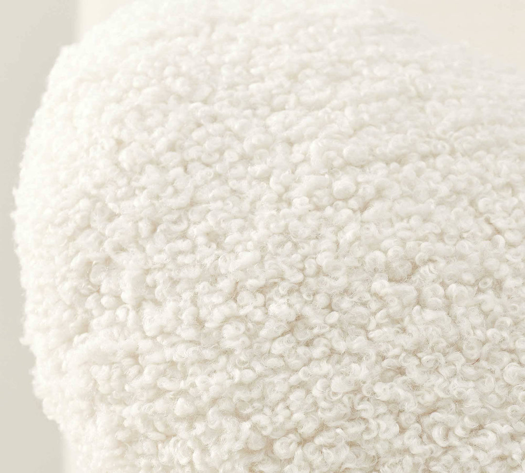 Heart plush throw pillow
