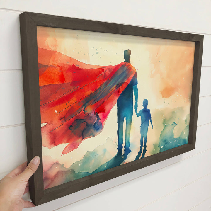Super Dad - Fathers Day Canvas Art