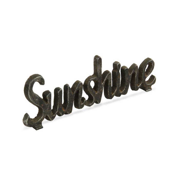 Sunshine Cast Iron Sign