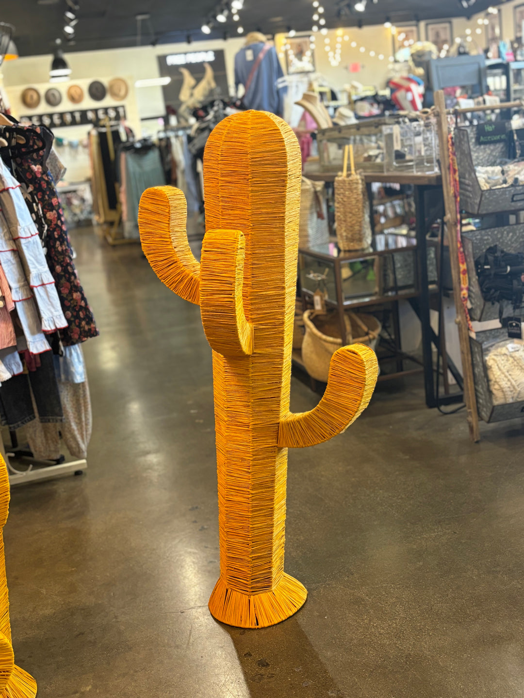 XXL Woven Raffia Cactus