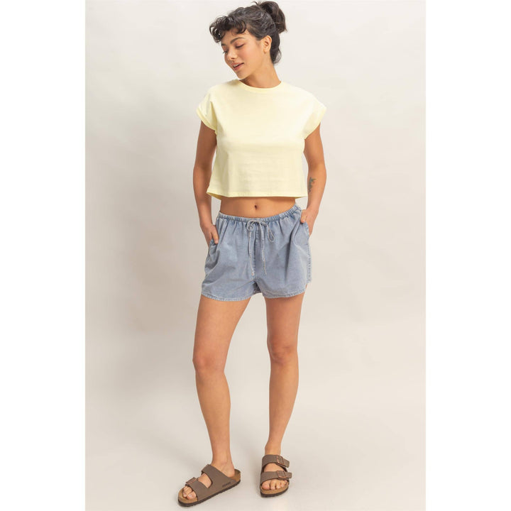Classic Crew Neck Sleeveless Top