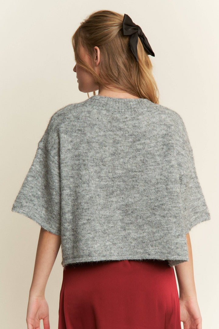 Cropped Boxy Cardigan