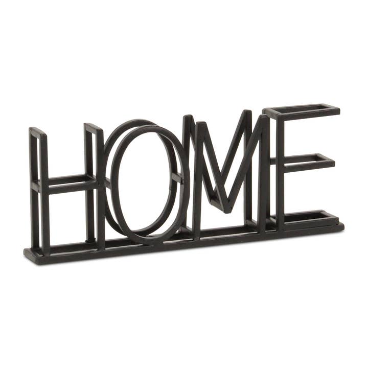 Metal "Home" Table Sign
