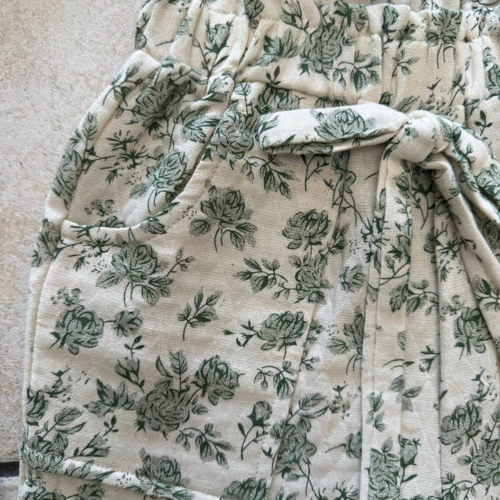 Girls Flower Print Easy Shorts