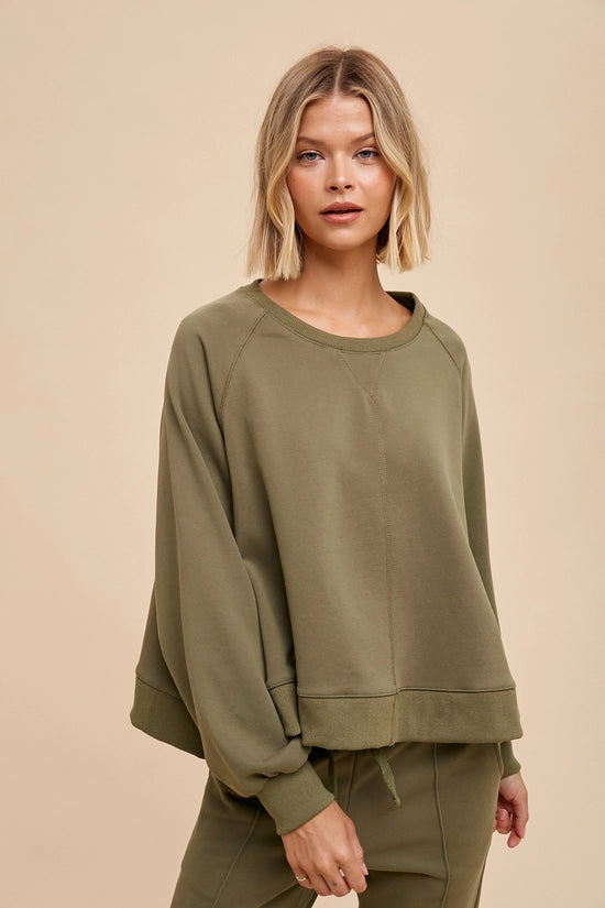 Raglan Pullover Sweatshirt