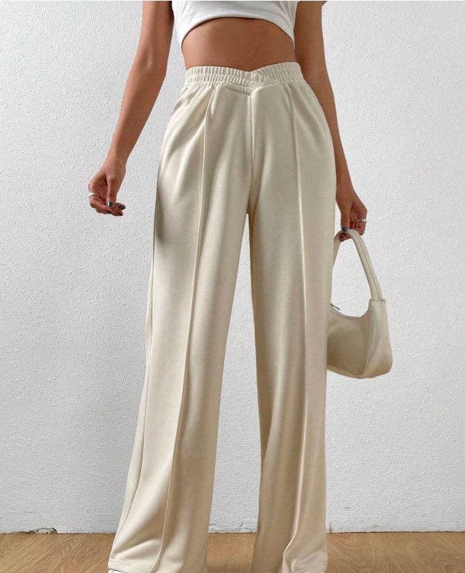 Wide Straight Leg Sweat Pants