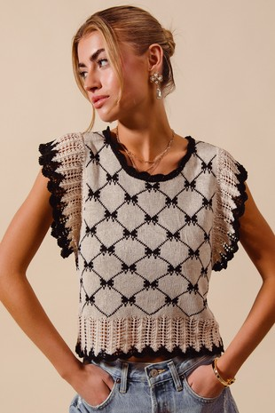 Bow  Sweater Top