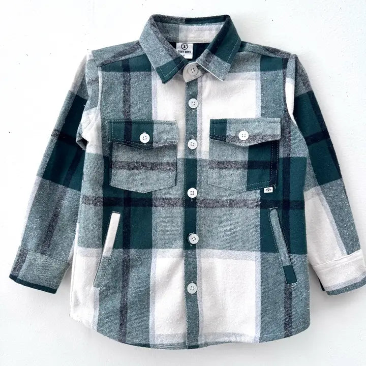 Button Down Flannel Shacket