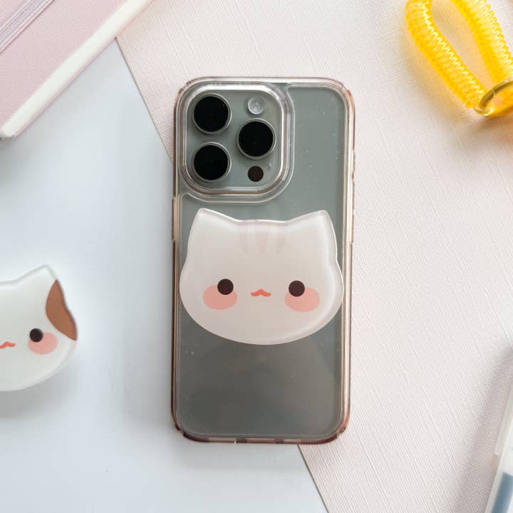 Cute Cat Epoxy Acrylic Phone Grip