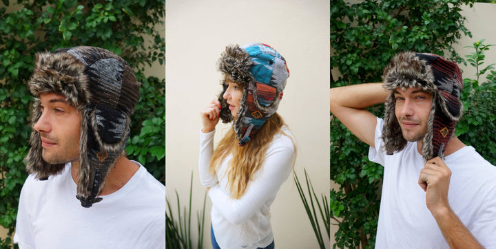 Flat Hat Collection: Trapper Geometric