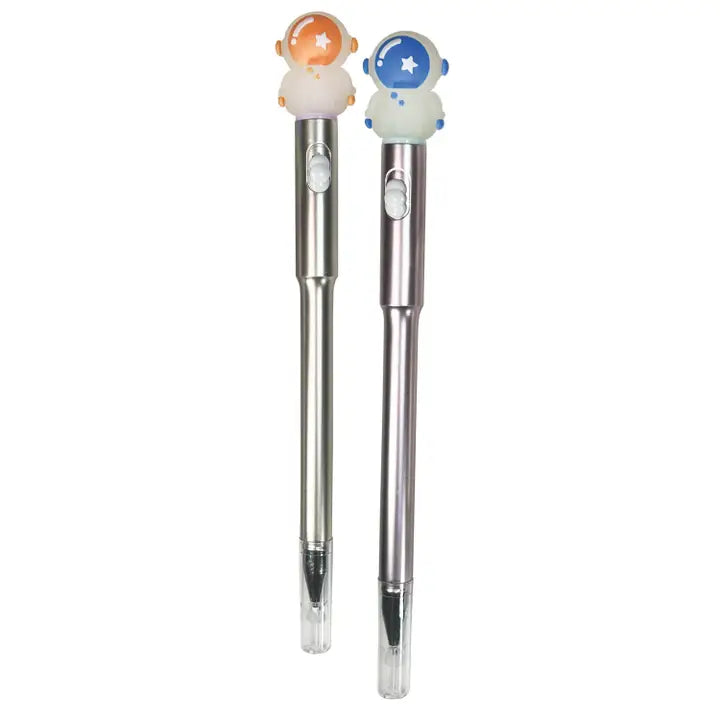 Astronaut Metallic Light Up Pens