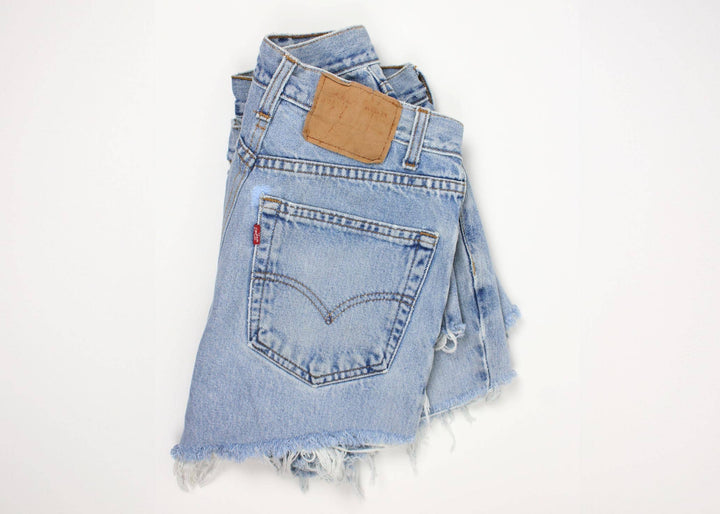 High-Rise Levi Denim Shorts