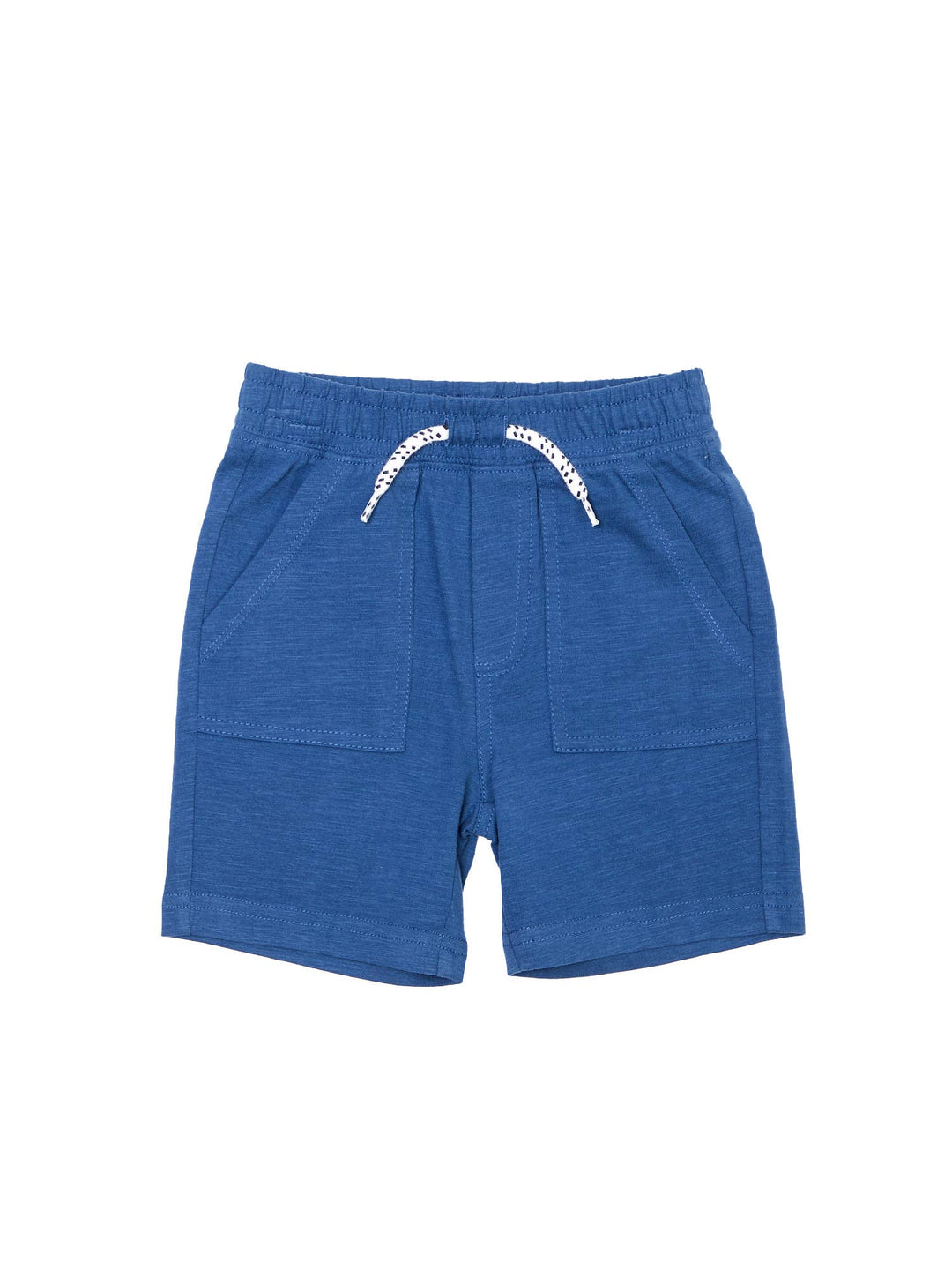 PLAID SHIRT & KNIT SHORTS: