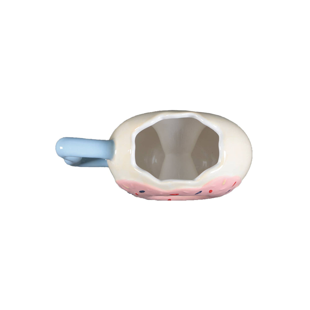 Pink Sprinkle Donut Ceramic Mug