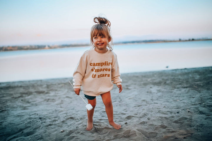 Campfire s'mores & stars Pullover