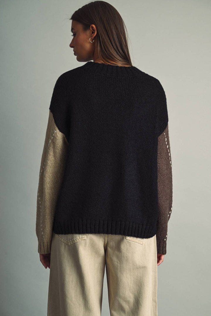 ARGYLE CREWNECK SWEATER