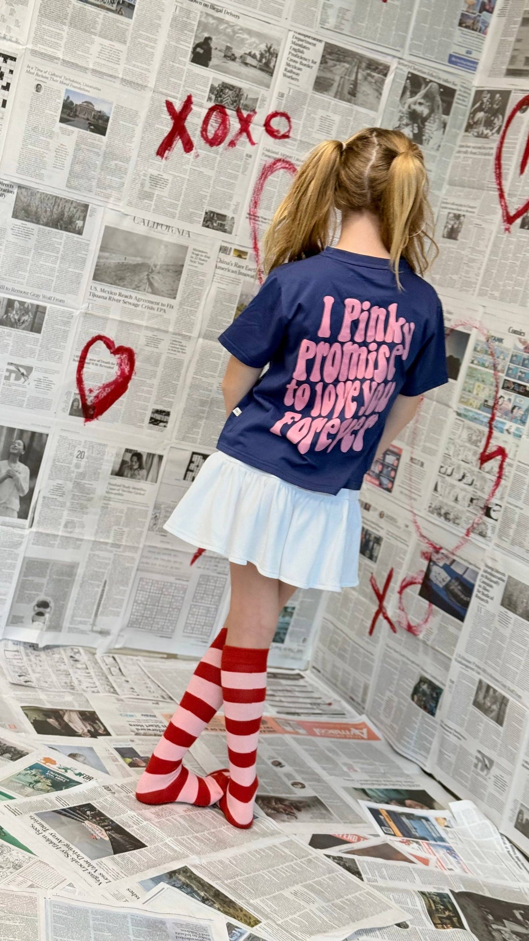STRIPES knee high socks