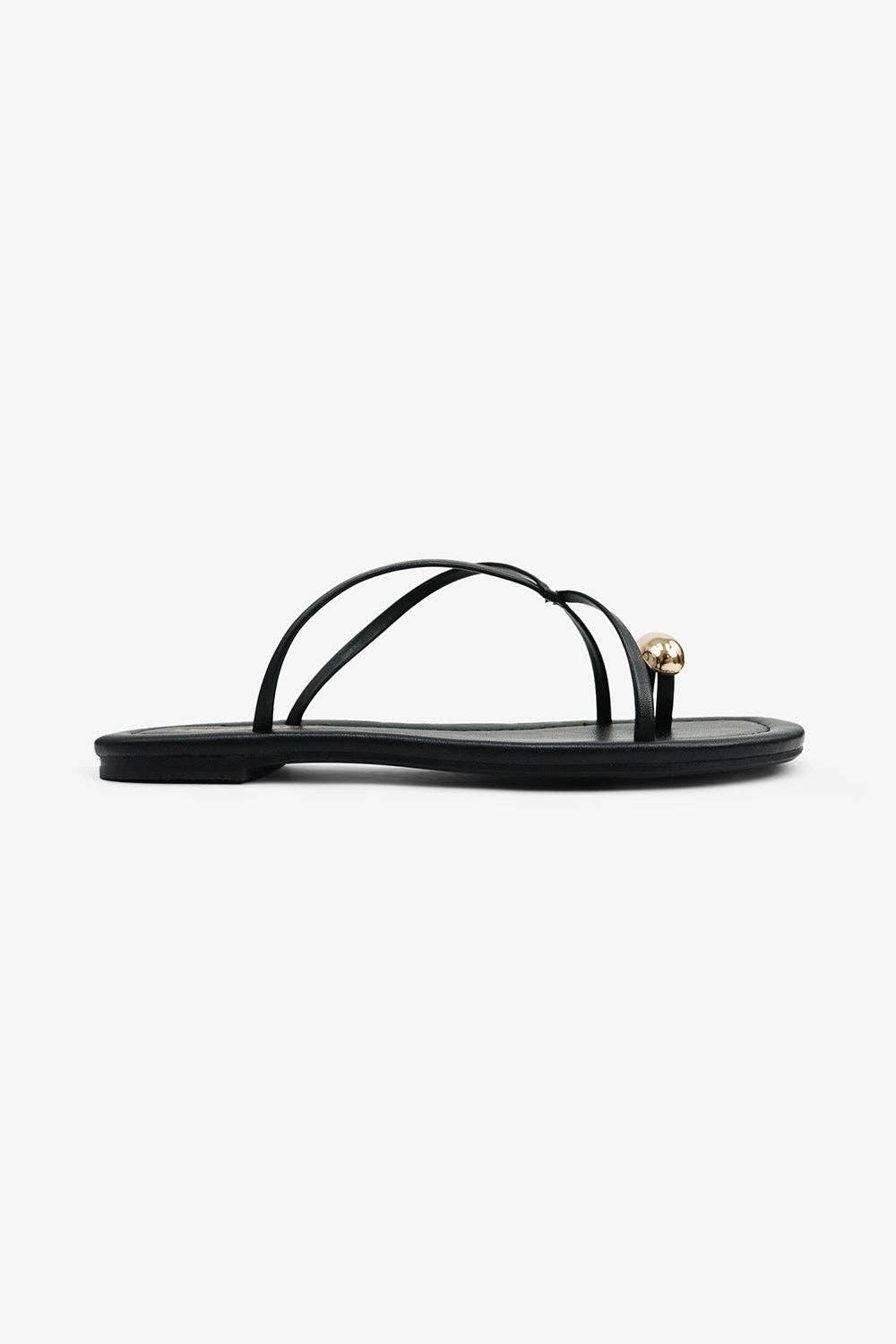 Criscross Gold Toe ring Sandals