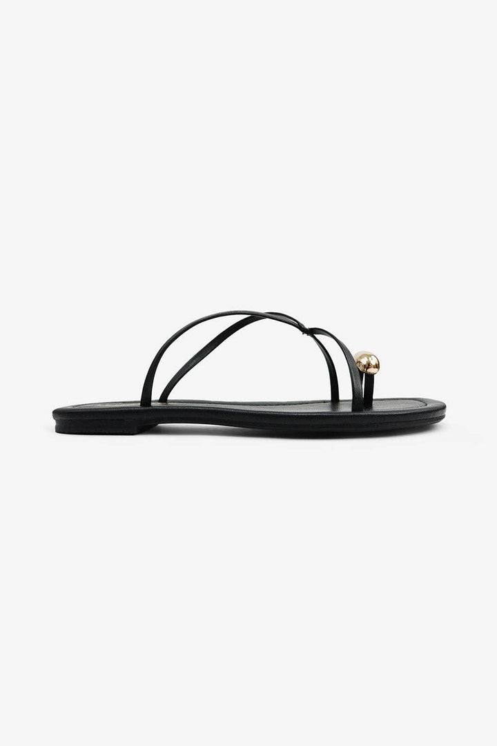 Criscross Gold Toe ring Sandals