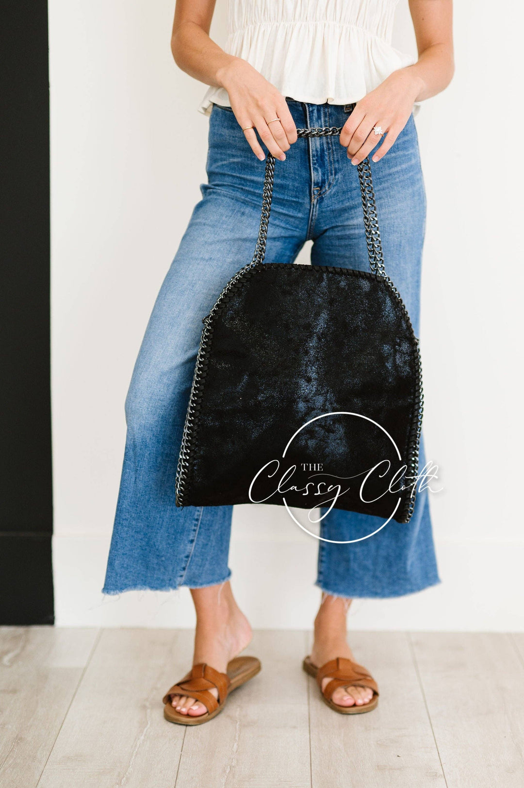 Monica Metal Chain Hobo Bag