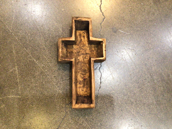 Small Wood Cross Bowls