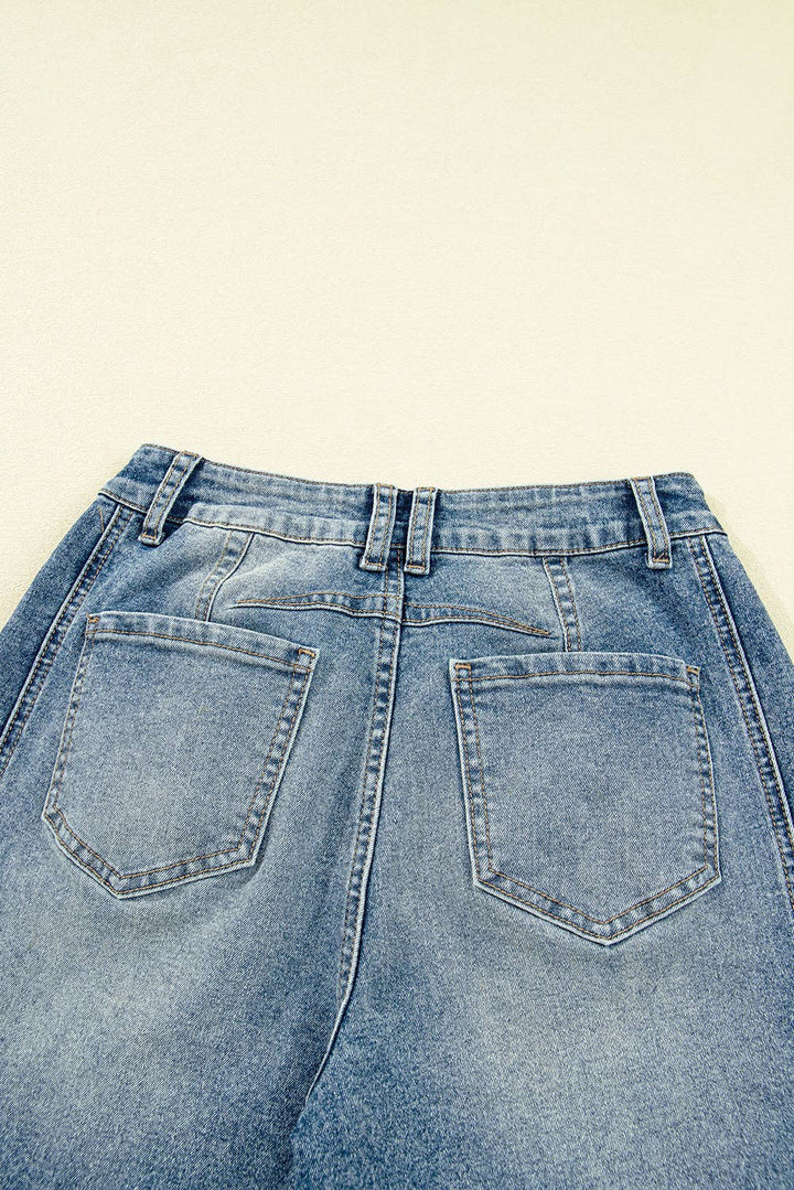 Dusk Blue Vintage Washed Barrel Jeans