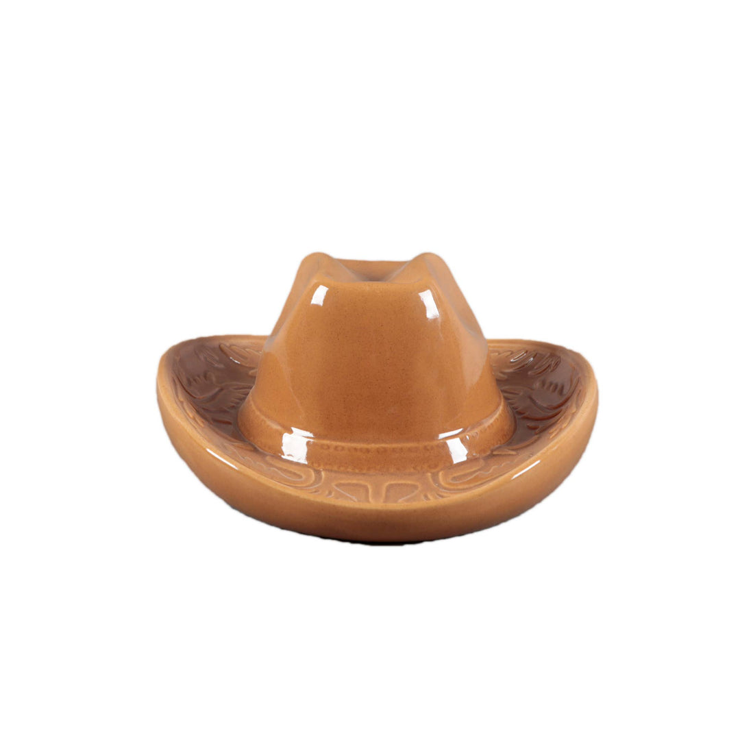 Ceramic Cowboy Hat Hanging Vase