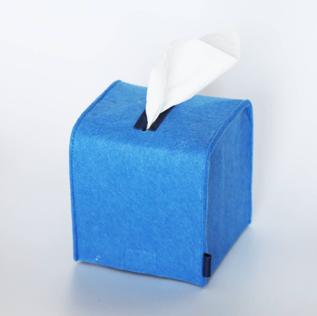 Felt Tissue Box Cover - Square: Grey / Square