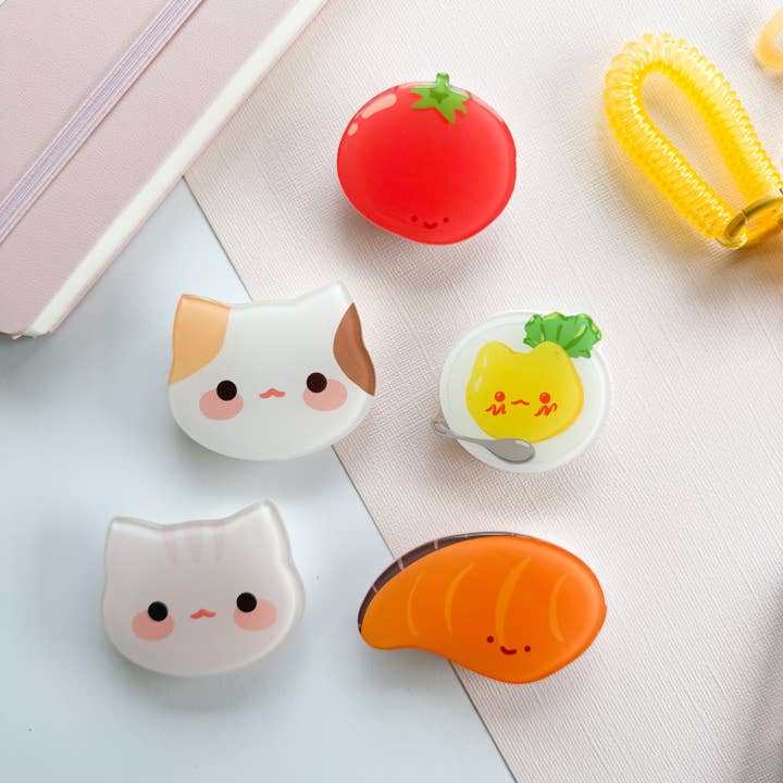 Cute Cat Epoxy Acrylic Phone Grip