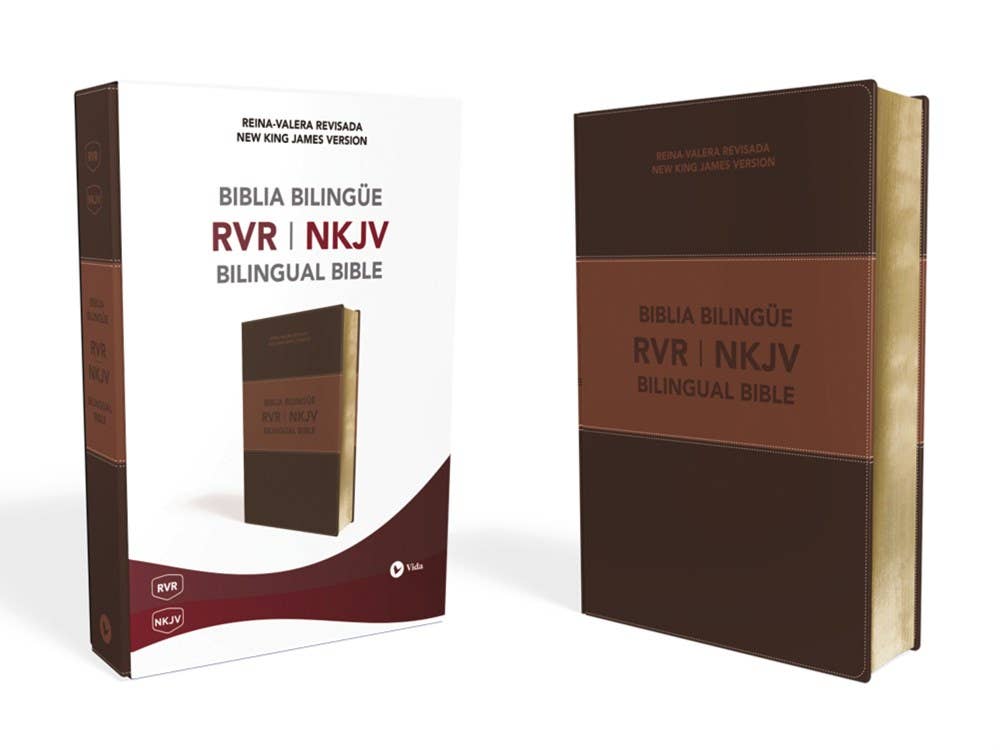 NKJV/RVR, Bilingual Bible, Leathersoft