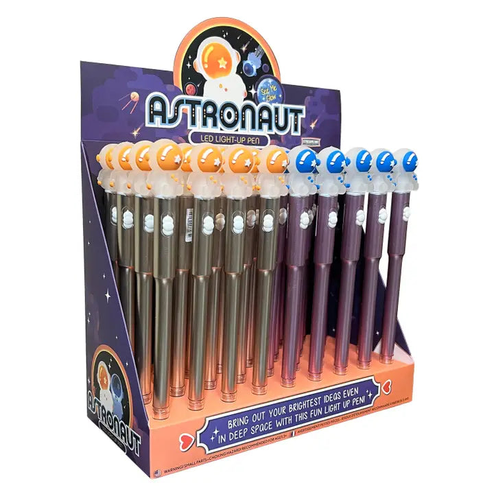 Astronaut Metallic Light Up Pens