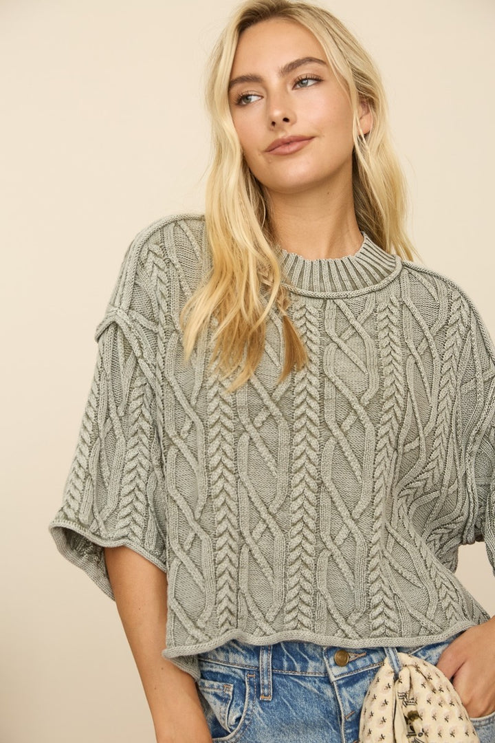 Oversize Short Sleeve Sweater