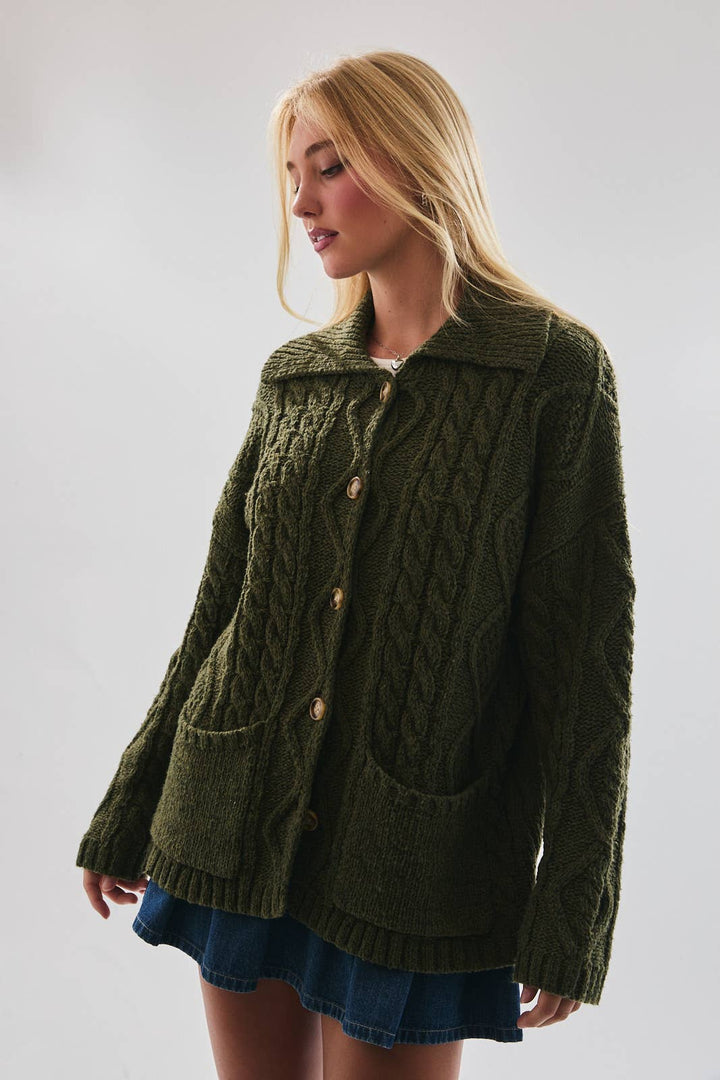 Oversized Cardigan w\Pockets