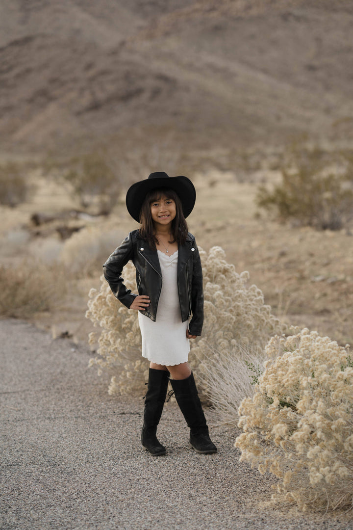Kids Unisex Western Glam Hats: Midnight Sparkle