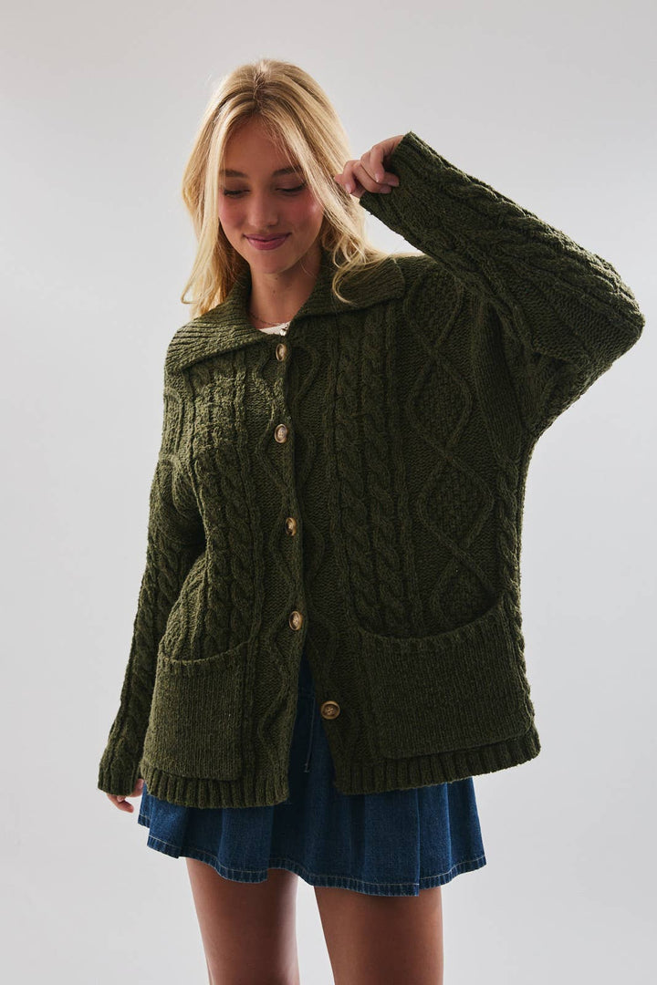 Oversized Cardigan w\Pockets