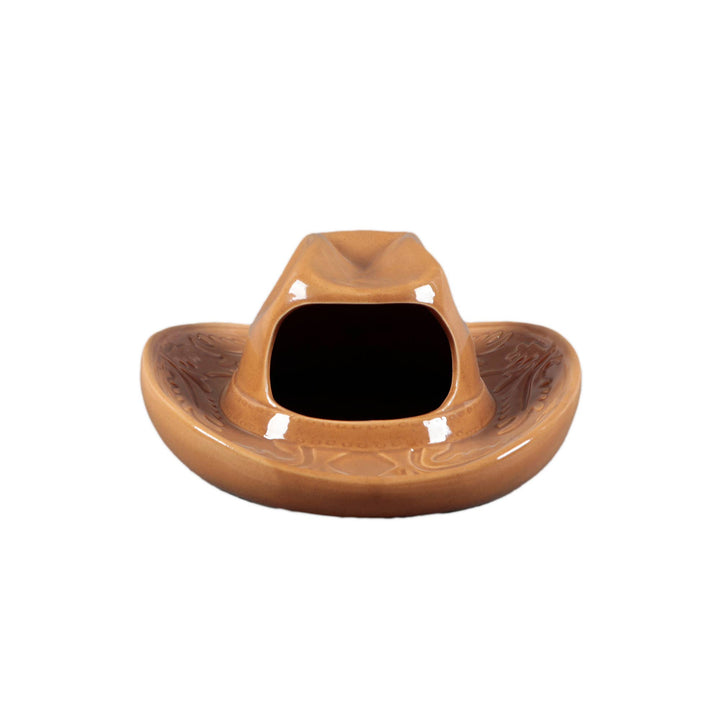 Ceramic Cowboy Hat Hanging Vase