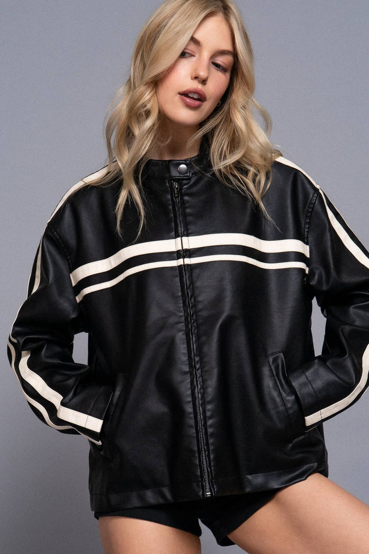 Faux Leather Jacket