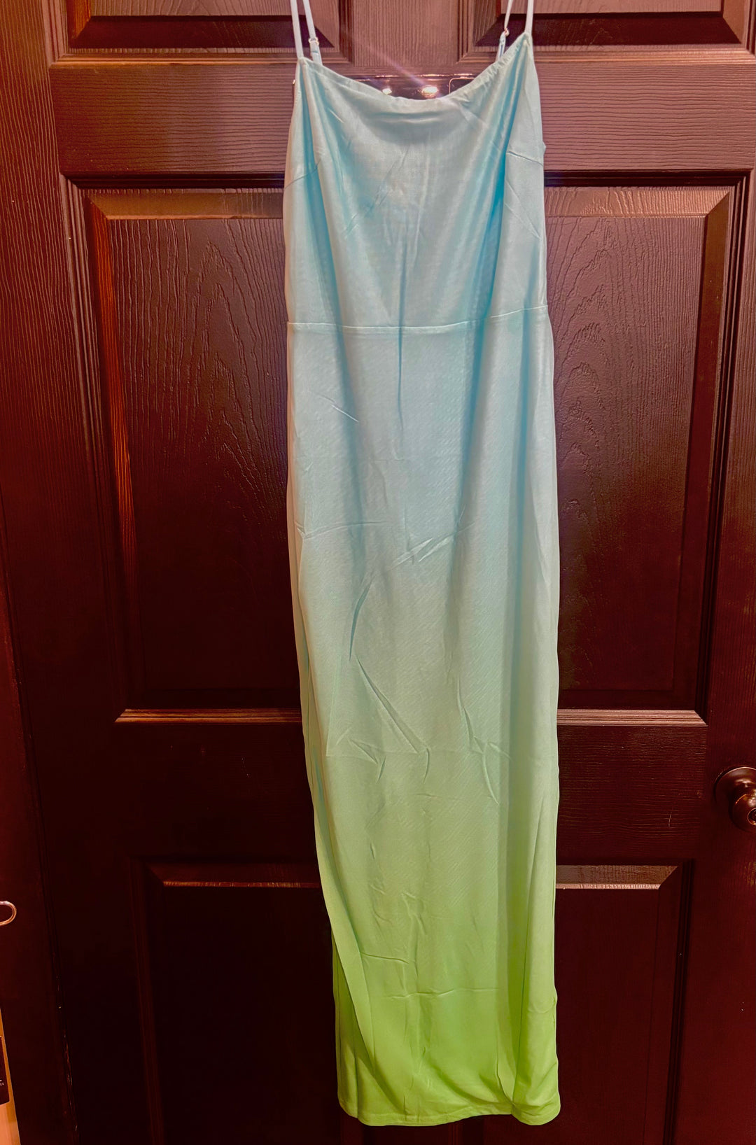 Ombre Mesh Maxi Dress