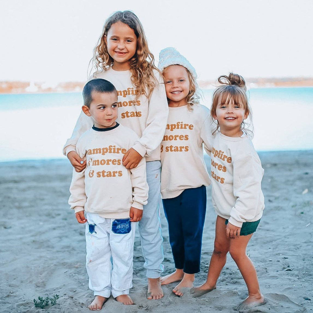 Campfire s'mores & stars Pullover