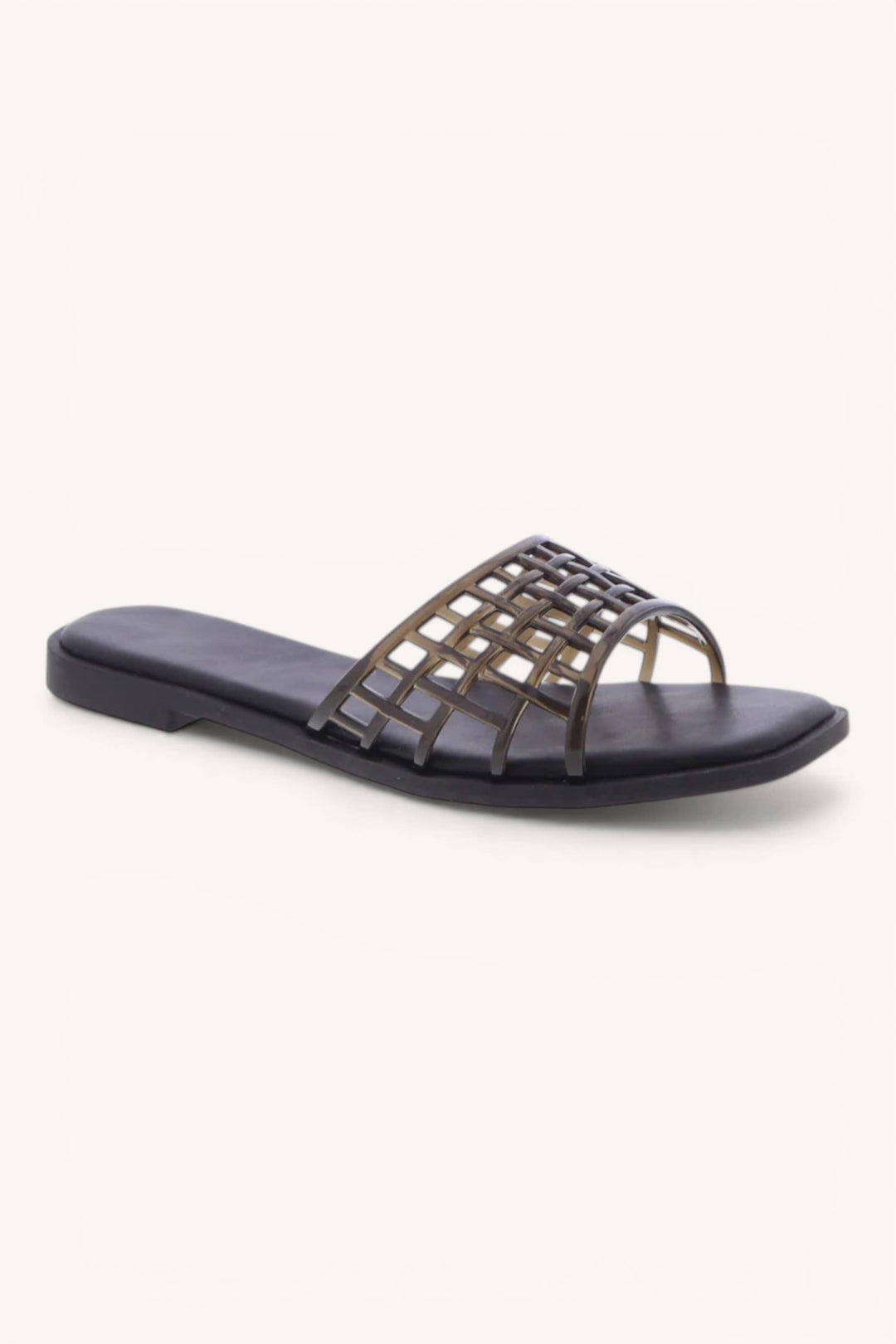 Jelly woven slide Sandals