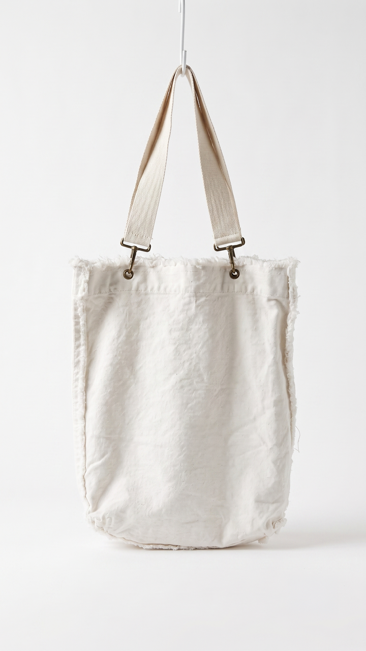 Washed Denim Tote Bag